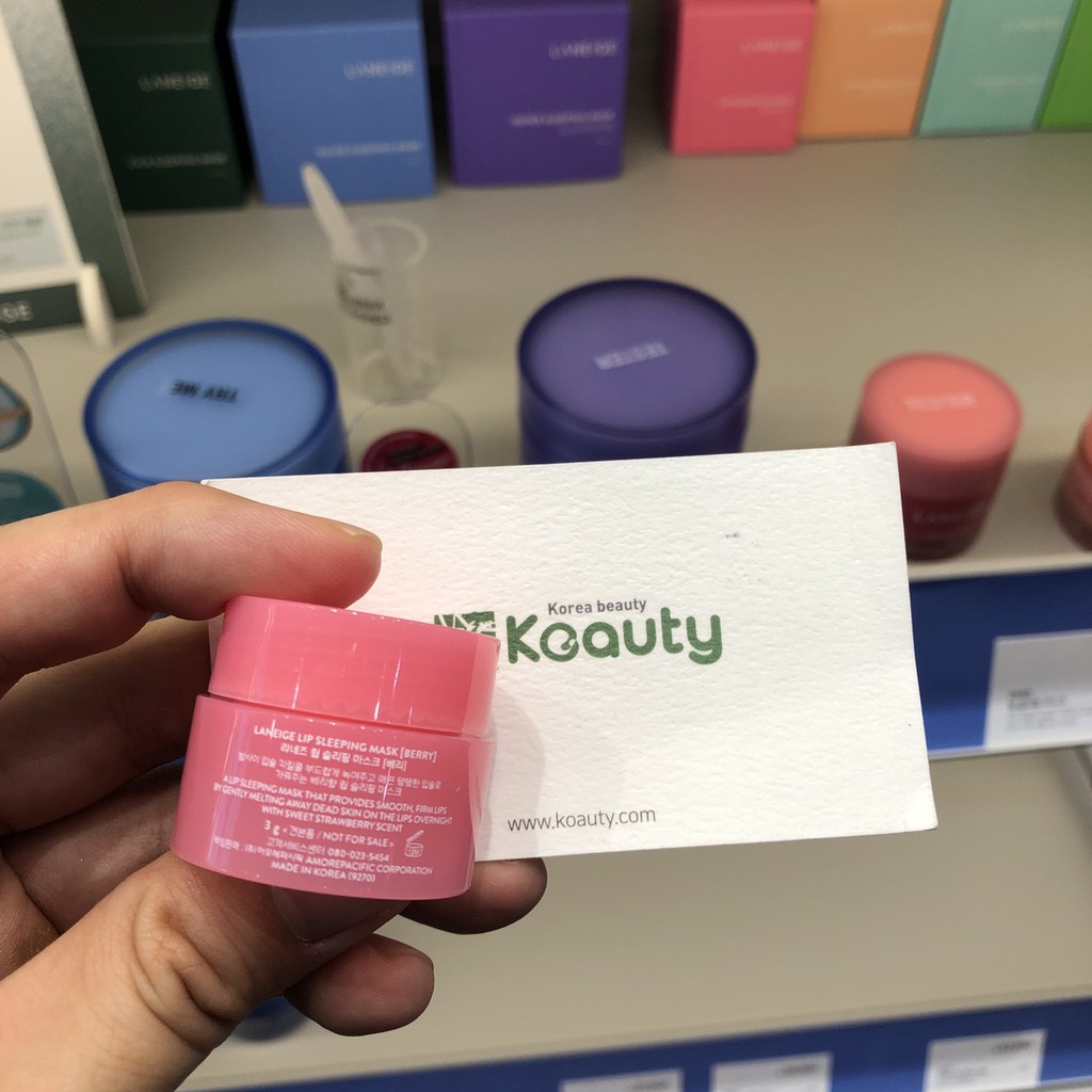 Sample Mặt nạ ngủ dành cho môi Laneige Lip sleeping mask (Berry) 3g | BigBuy360 - bigbuy360.vn