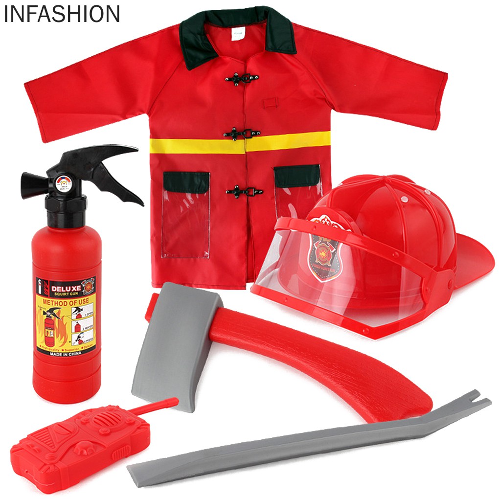 Bộ trang phục hóa thân lính cứu hỏa dễ thương cho bé