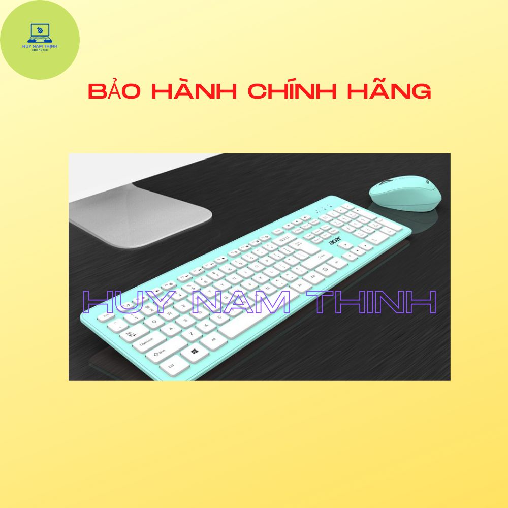 Combo Phím chuột không dây ACER bấm êm, độ nhạy cao, bền bỉ, thiết kế đẹp hàng chính hãng