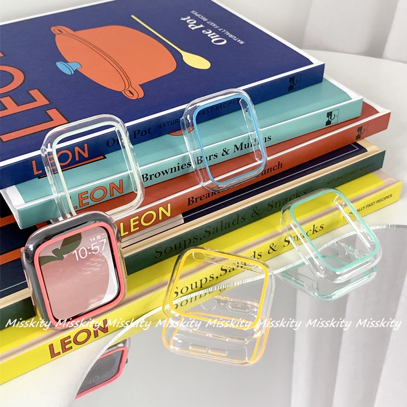 Ốp Bảo Vệ Bằng PC Dành Cho Apple Watch Series 7 6 SE 5 41mm 45mm 40mm 44mm 42mm 38mm