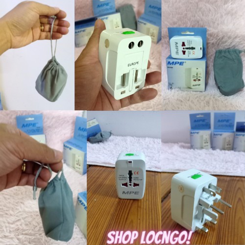 Ổ cắm điện đa năng du lịch Universal Travel Adapter nhiều đầu by Shop LocNgo