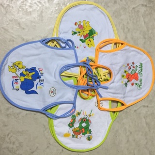 Set 2 yếm ăn dặm tròng tay cột dây