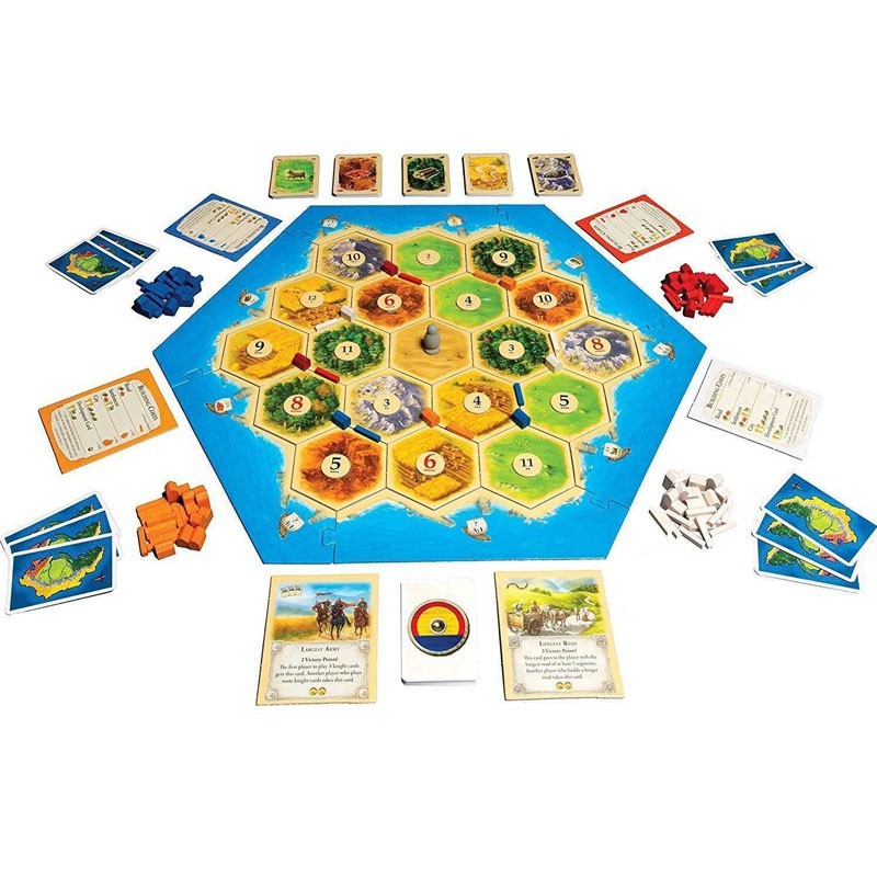 Bộ Thẻ Trò Chơi CATAN 5th CATAN Board Game Vui Nhộn
