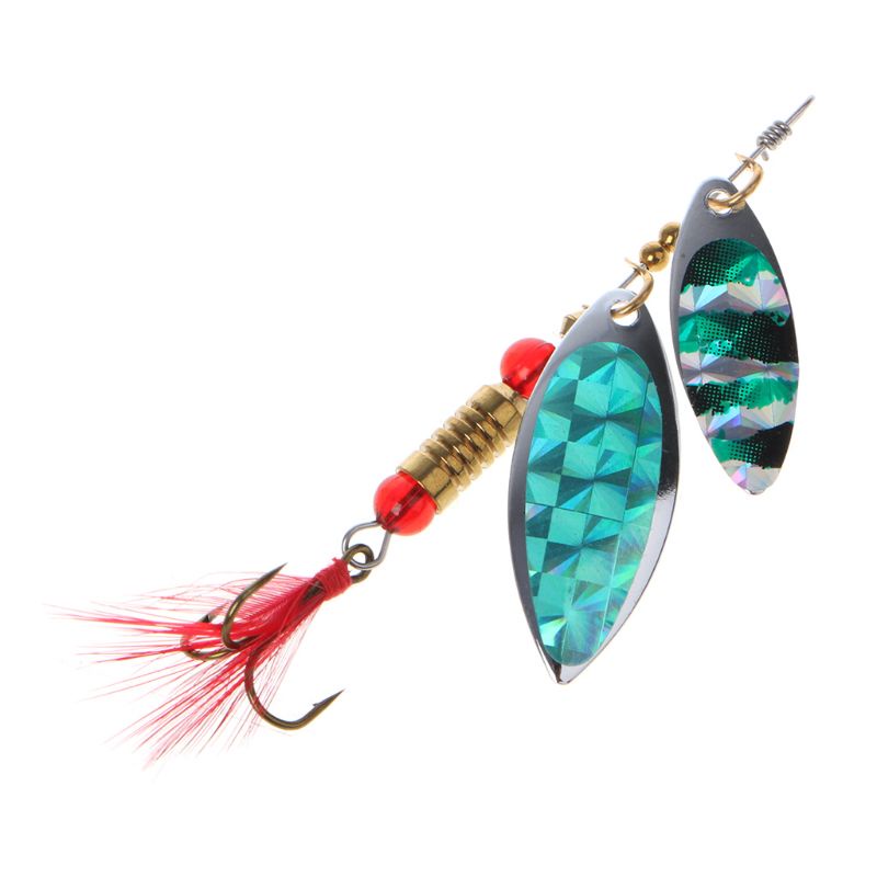 1 Mồi Câu Cá Nhân Tạo Có Móc Câu Tiện Dụng Spinner