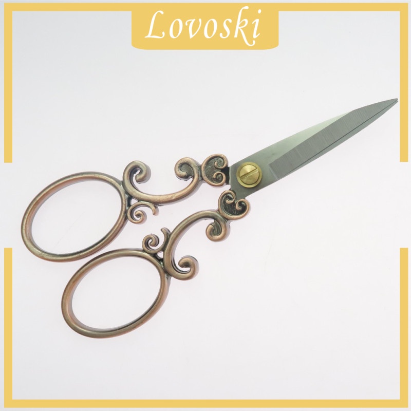 Kéo Inox 5.12 &quot;Họa Tiết Hoa Thêu Phong Cách Vintage