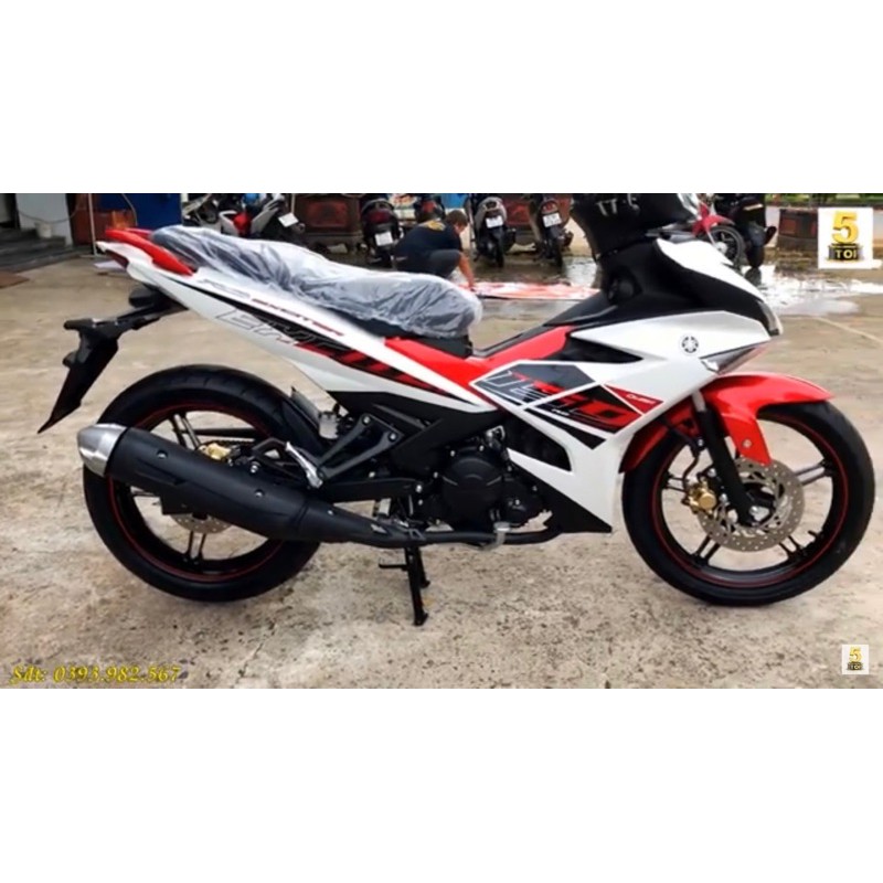 Tem uv ép nhiệt mẫu exciter 2020 màu trắng ( xe trắng)