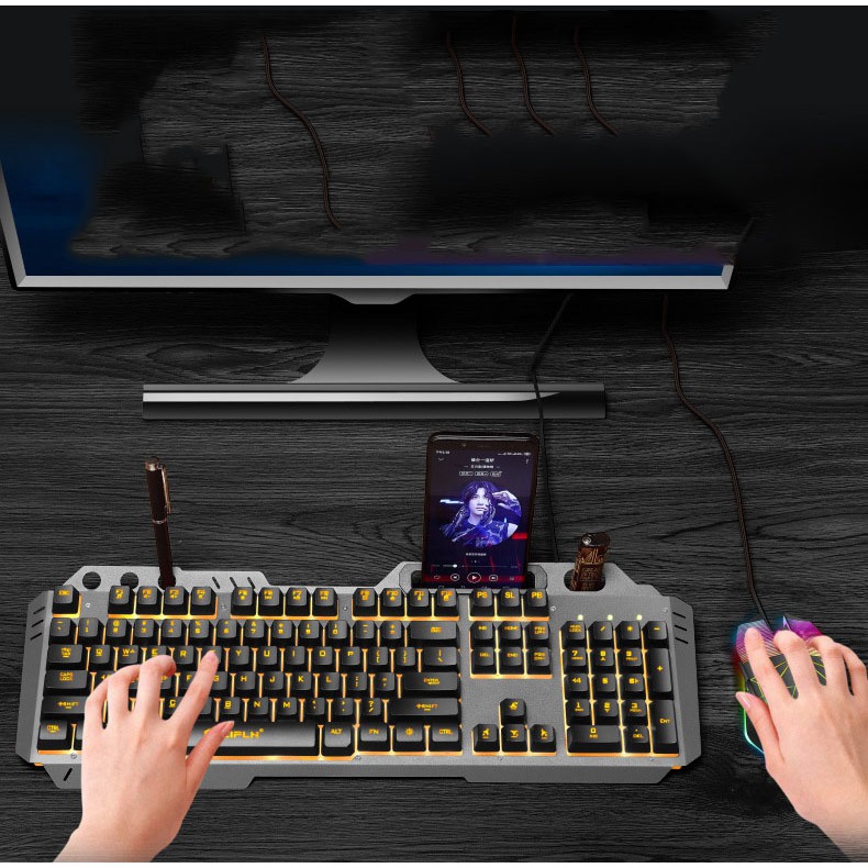 BỘ PHÍM CHUỘT GAMING CAO CẤP E88 LED PRO FULLBOX CỰC BỀN & GÕ CỰC ÊM | BigBuy360 - bigbuy360.vn