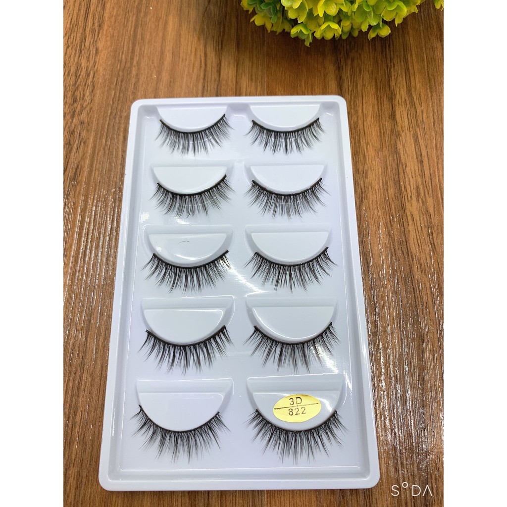 Lông mi giả 3D 5 cặp cao cấp siêu tự nhiên chính hãng Hanishopmypham