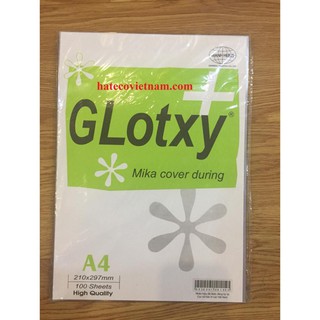Bìa mika mica A4 mỏng MẠNH HƯNg - Bìa kiếng - Bìa bóng kính