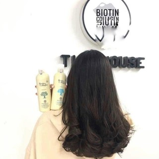 DẦU GỘI+ XẢ BIOTIN COLLAGEN (TRẮNG) PHỤC HỒI CHỐNG RỤNG TÓC 500ML