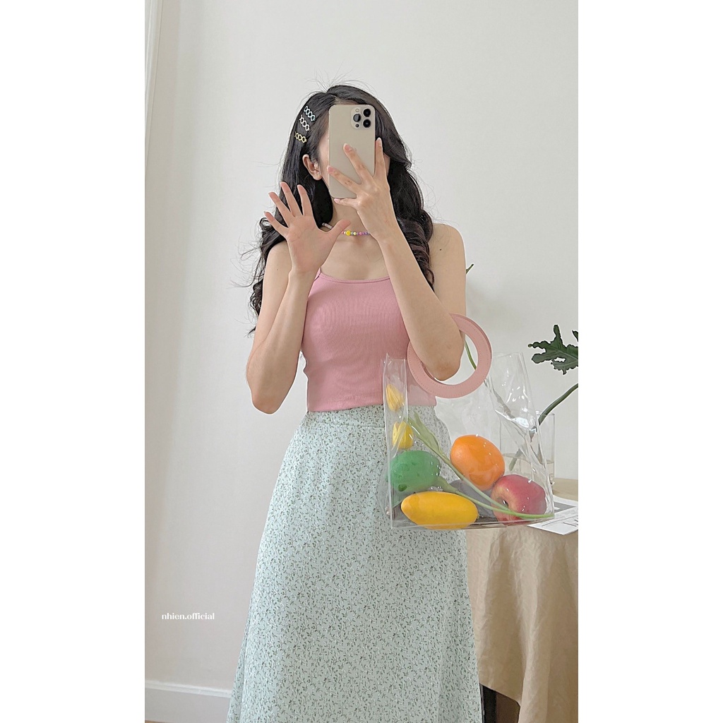 Áo thun hai dây form nhỏ nhiennhienvintage BT88