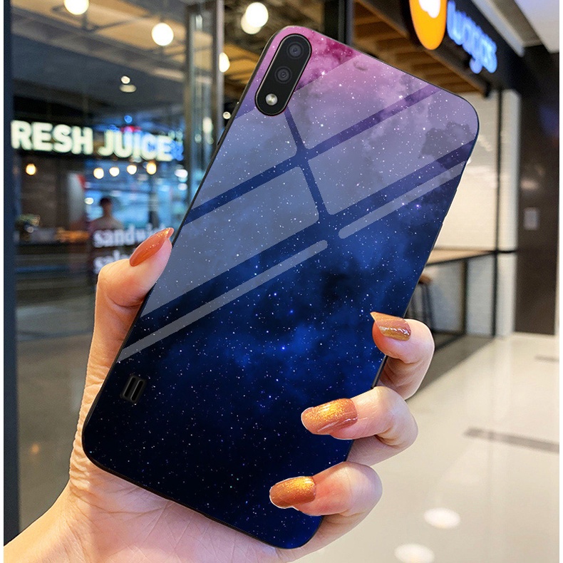 Ốp Lưng SAMSUNG GALAXY A01, M10 Ốp kính bóng cao cấp Phi Hành Gia