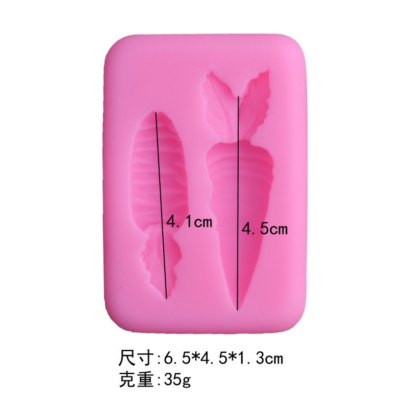 silicon 2 củ cà rốt làm bánh