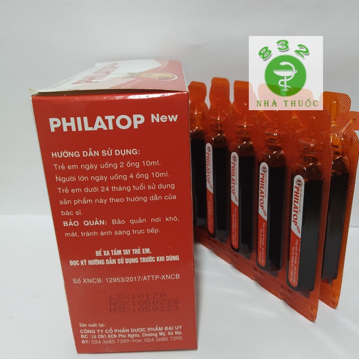 PHILATOP New hộp 20 ống nhựa