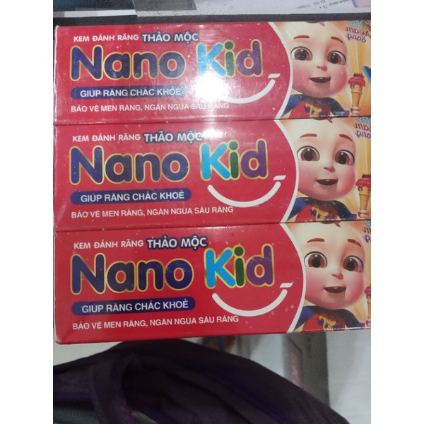 Kem đánh răng hữu cơ cho trẻ em Nano kid