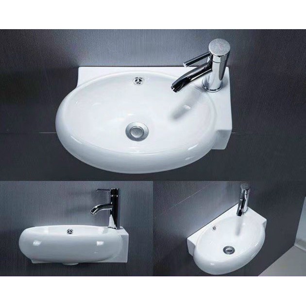 Lavabo sứ treo tường mini