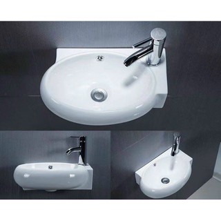 Lavabo sứ treo tường mini