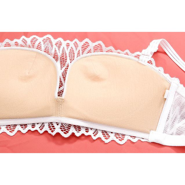 (Thanh lý) Áo Lót Ren Quây Không Gọng Nâng Ngực Lót Cotton Thoáng Khí, Phù Hợp Với Ngực Nhỏ B389