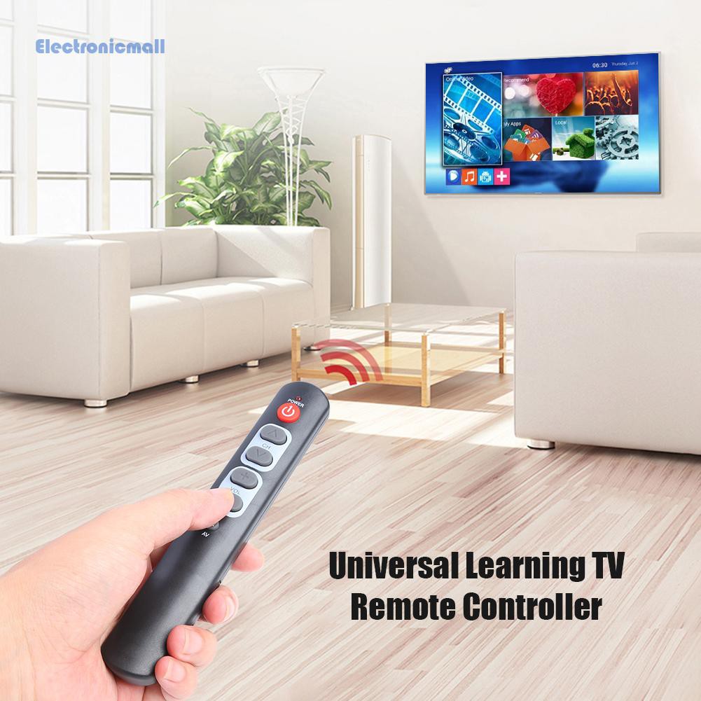 ElectronicMall01 Universal 6 Key Learning Remote Control Big Button Copy Infrared IR Remote