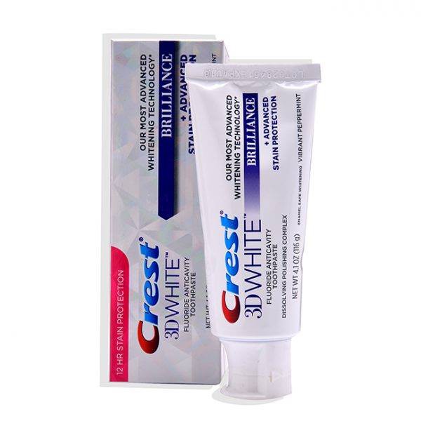 KEM ĐÁNH RĂNG CREST 3D WHITE BRILLIANCE 116G NHẬP KHẨU CHÍNH HÃNG - 4552