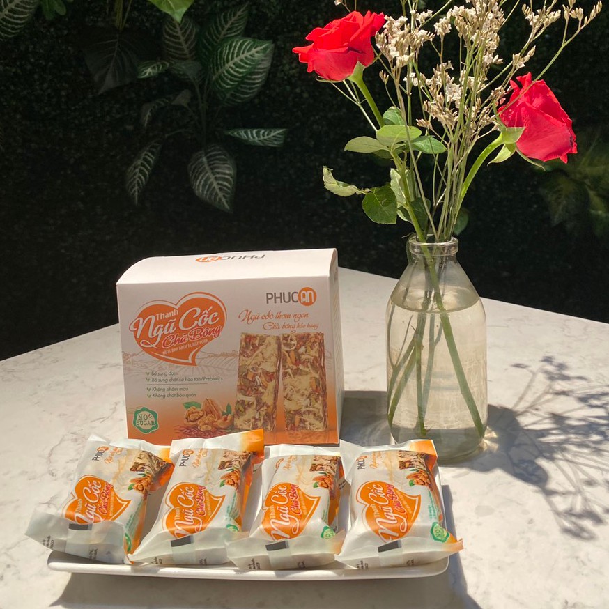 [ Ăn Kiêng ] Thanh Ngũ Cốc Chà Bông Phúc An Ngũ Cốc Thơm Ngon Chà Bông Hảo Hạng - Hộp 100g (5 gói x 20g) | BigBuy360 - bigbuy360.vn