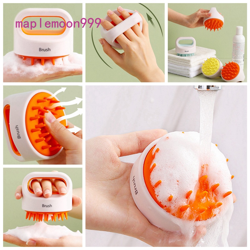 [Hàng mới về] Bàn chải mát xa da đầu thiết kế nhỏ gọn