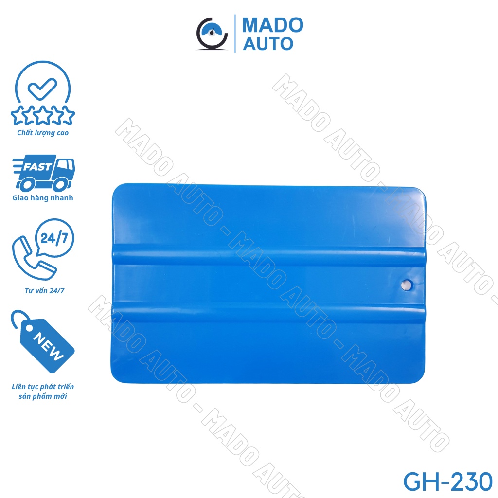 Gạt nhựa dẻo hình chữ nhật dán Decal cho ô tô, xe máy, điện thoại, laptop MADO AUTO GH-230