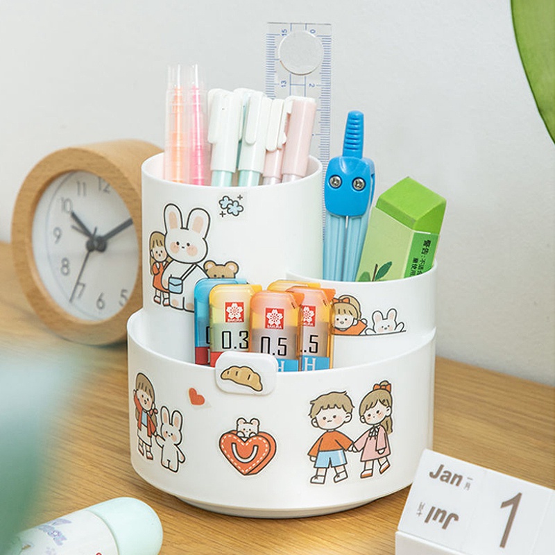 Giá đỡ bút để bàn đa năng có thể xoay DIY
