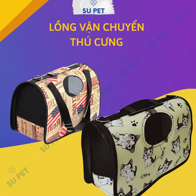 Túi vận chuyển thú cưng với nhiều màu sắc tặng kèm dây đeo
