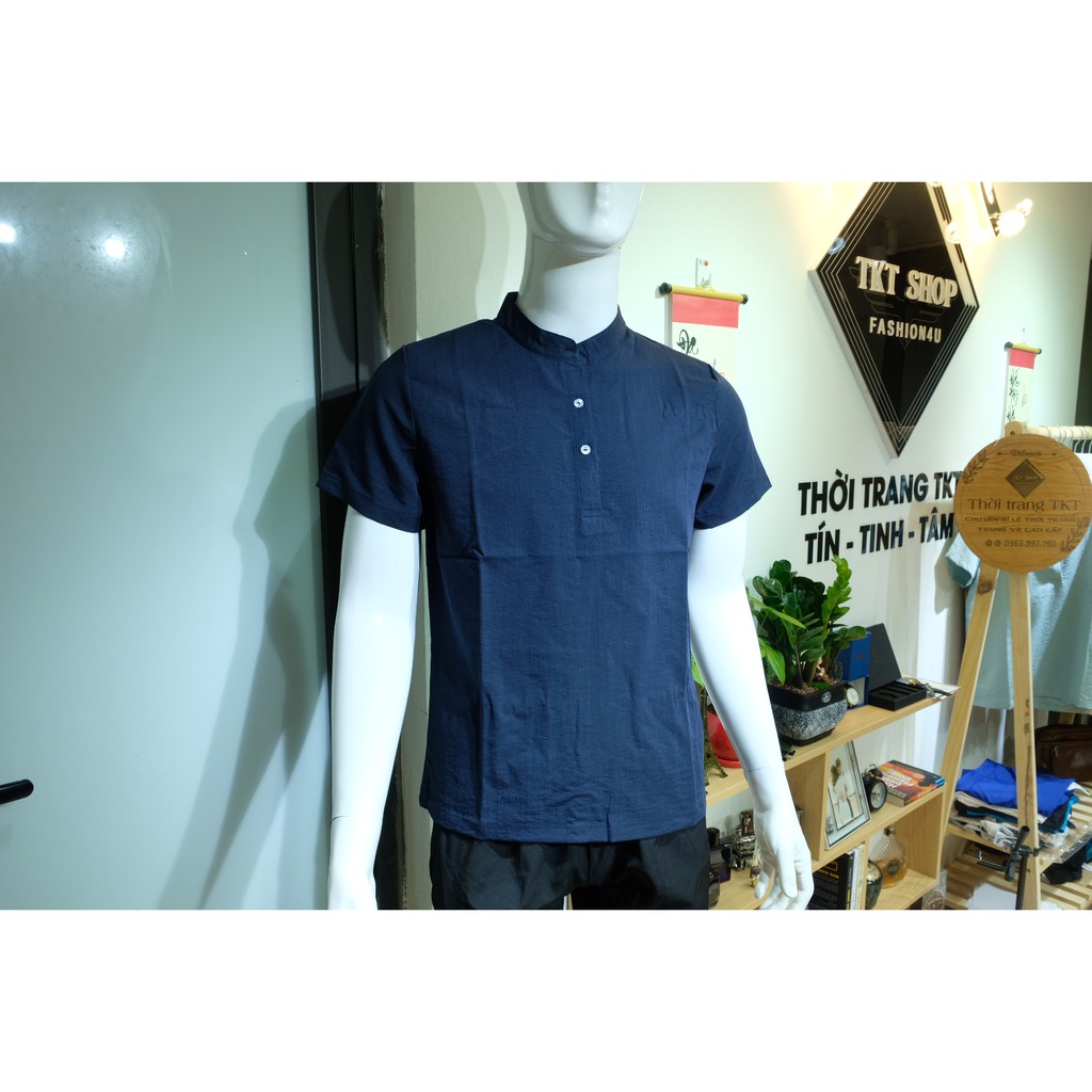 ÁO ĐŨI NAM CỘC TAY, CỔ TÀU HÀNG CAO CẤP | BigBuy360 - bigbuy360.vn