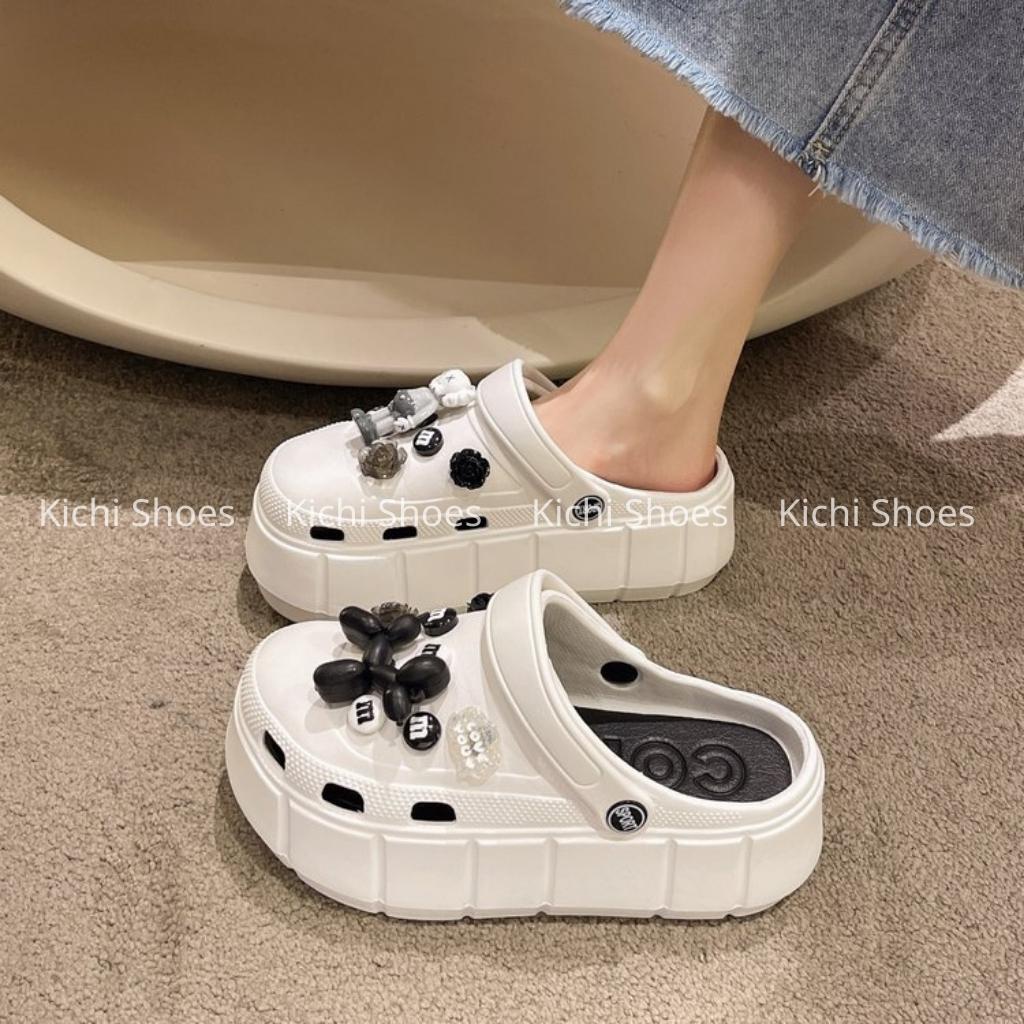 Dép sục crocs phụ kiện Bearbrick HÀNG CHÍNH HÃNG