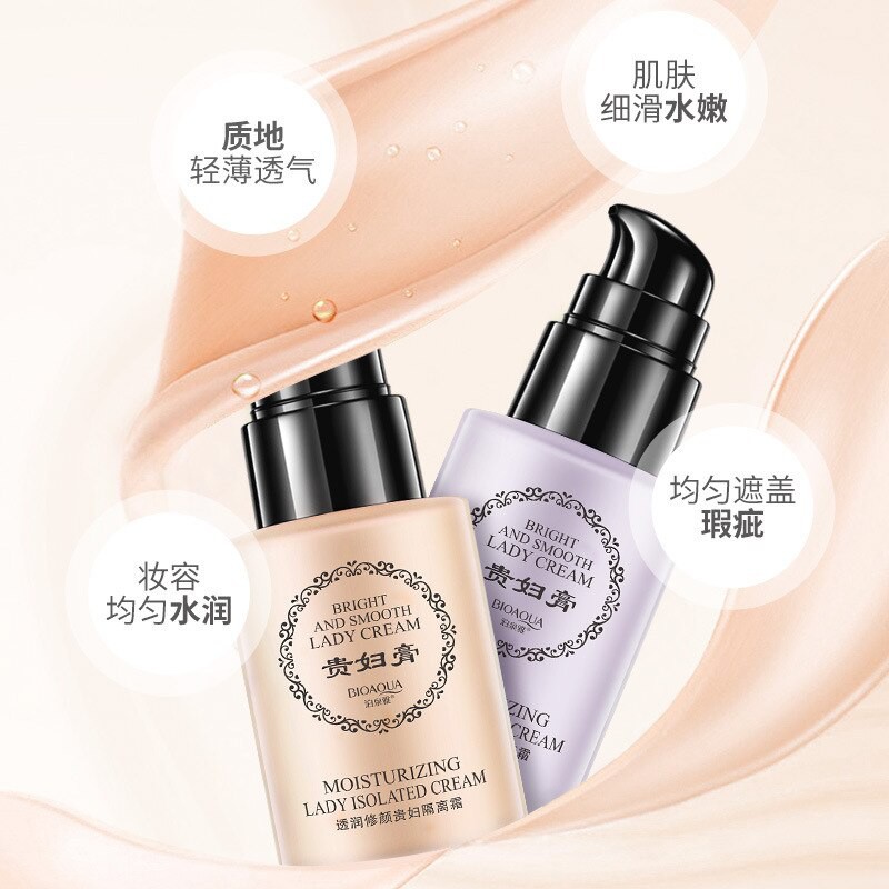[Sẵn chính hãng] Kem lót hiệu chỉnh màu da, sáng da, dưỡng ẩm Bioaqua 3 màu. | BigBuy360 - bigbuy360.vn