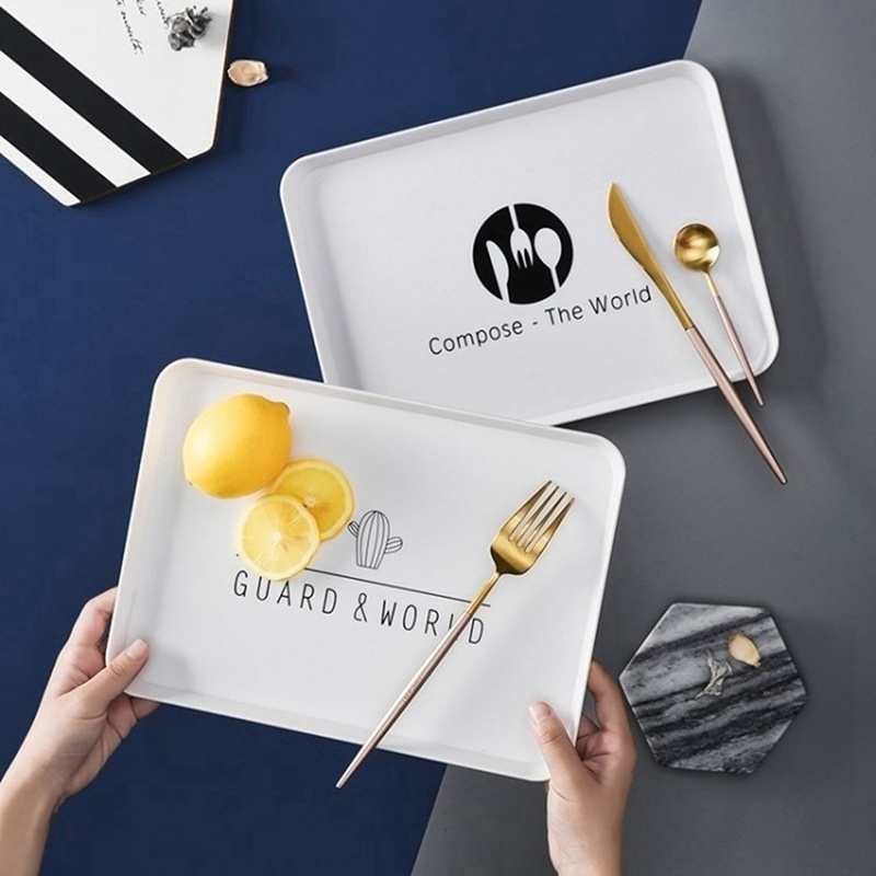 Khay Nhựa Đựng Thức Ăn Đa Năng Tiện Dụng In Họa Tiết Sáng Tạo | BigBuy360 - bigbuy360.vn