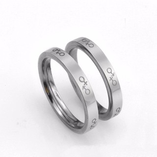Nhẫn inox ký hiệu nam nữ