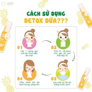 DETOX THẢI ĐỘC DỨA CO2 DÀNH CHO FACE( MẶT)