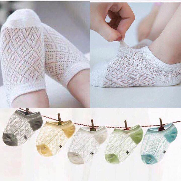 Set 5 đôi Tất lưới mùa hè cho bé
