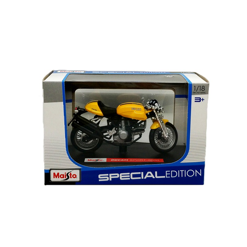 MÔ HÌNH XE MOTO Ducati Sport 1000 YELLOW | MAISTO tỷ lệ 1:18