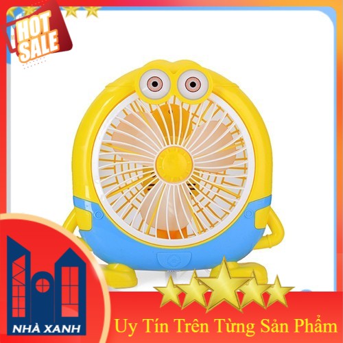 Quạt Mini Để Bàn Cắm Điện Hình Minion Cực Dễ Thương, Thích Hợp Để Bàn Học, Bàn Làm Việc Cho Mùa Hè 2021 - Shop Nhà Xanh