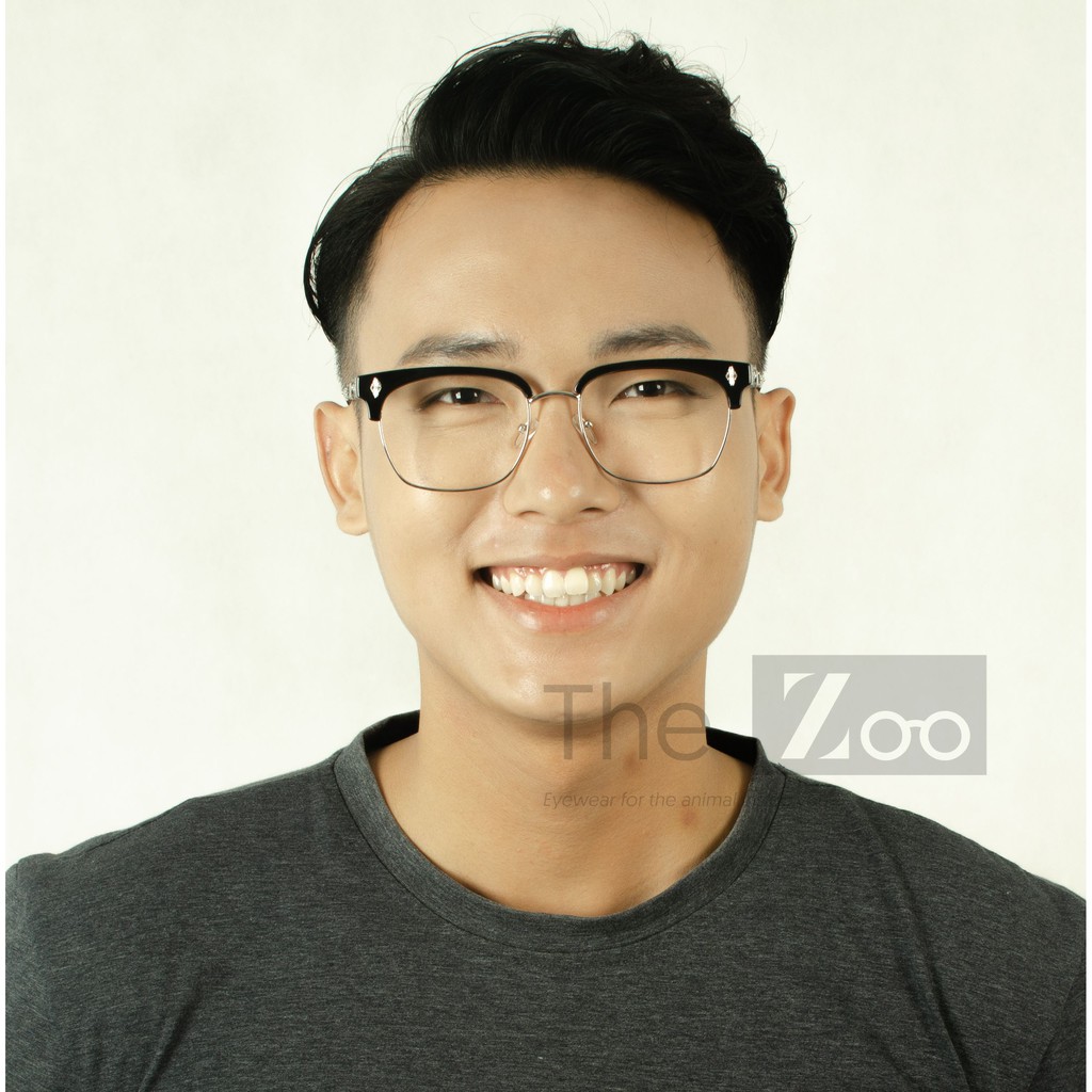 Gọng Kính Cận Nam Dáng Vuông Thời Trang - Gọng ConeyFlare 2275 Bảo Vệ Mắt Chống Tăng Cận The Zoo Eyewear