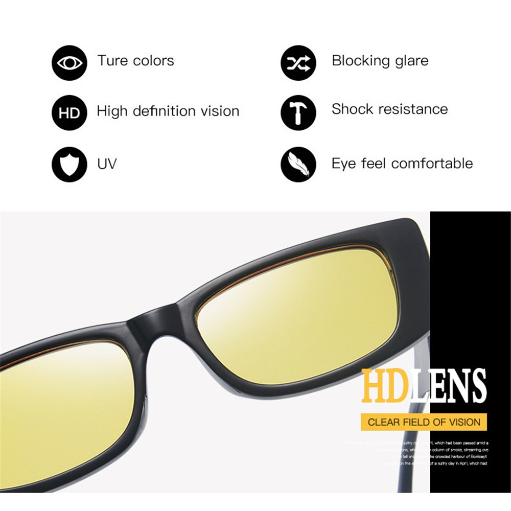 Kính Mát Hình Chữ Nhật Nhỏ Chống Tia UV400 Thời Trang Đi Biển Cho Nữ