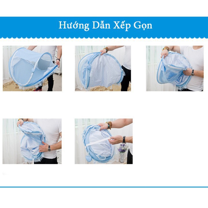 Màn Chụp Có Nhạc Cho Bé, Màn Nhạc Chống Muỗi Có Nhạc Kèm Gối Cho Bé, Màn Nhạc Cho Bé , Mùng Cho Bé