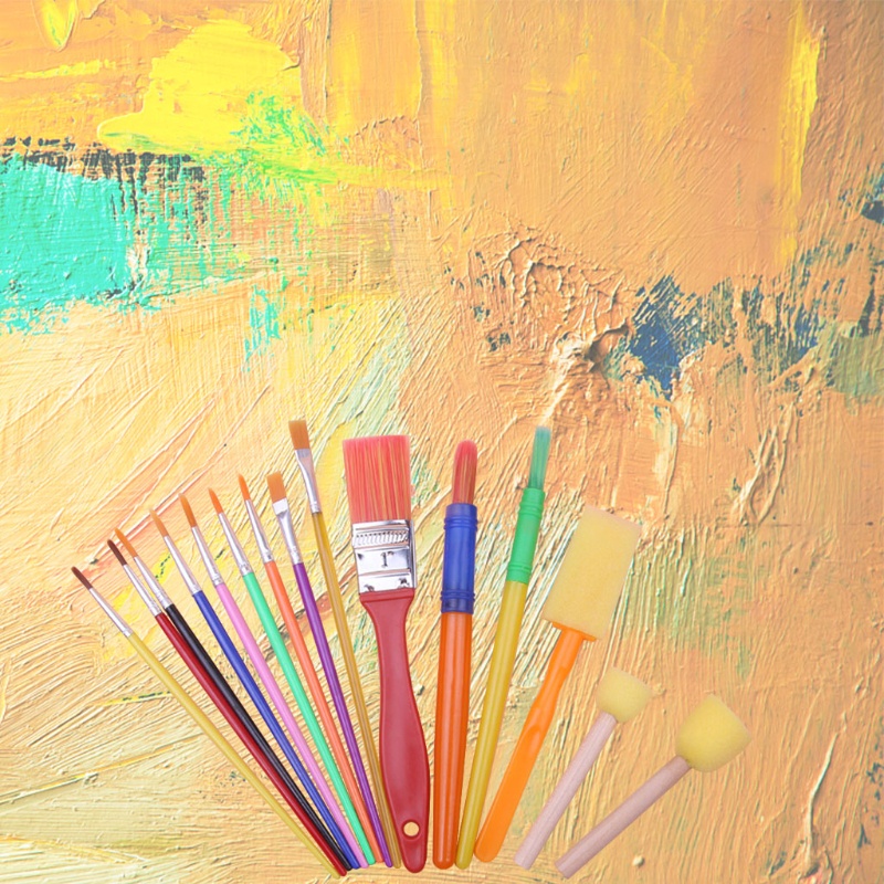 Bộ Cọ Vẽ Tranh Bằng Sợi Nylon Dành Cho Người Mới Bắt Đầu