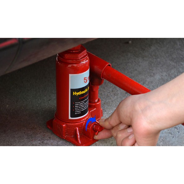 Kích thủy lực 5 tấn hydraulic jack, kích ô tô thích hợp để trong cốp xe