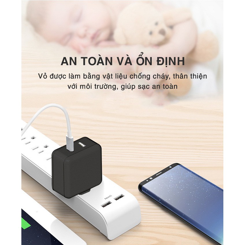 (18W)Củ Sạc Nhanh Bagi chuẩn PD Type-C 18W CE-PD18 ( Hỗ Trợ 1 Cổng USB + Cổng USB TypeC)