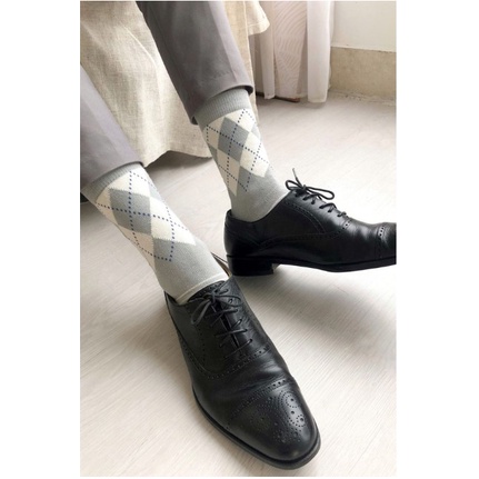 Tất nam cao cổ vớ quả trám tất QUÝ ÔNG cotton cao cấp thấm hút kháng khuẩn ECHENON-01