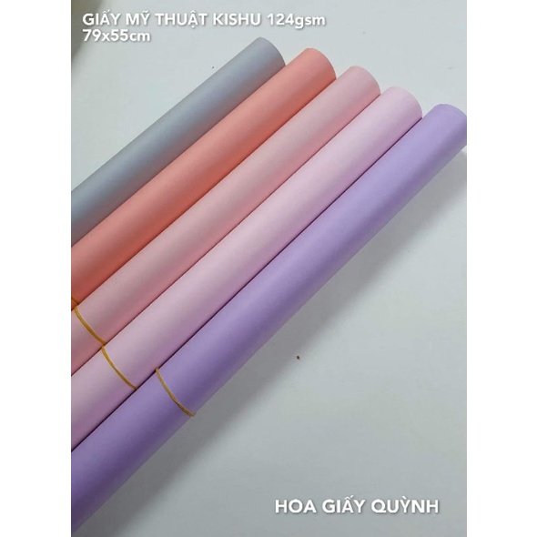 GIẤY MỸ THUẬT KISHU-124gsm- 79x55cm