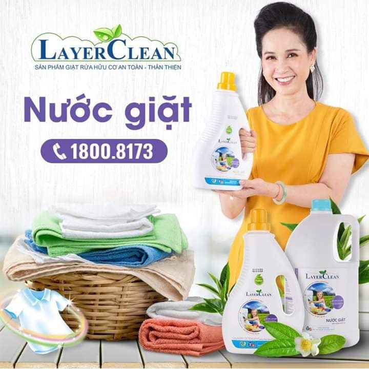 [HOT SALE] Nước Giặt Quần Áo Hữu Cơ Organic Layer Clean 5L Hương Gió Biển Không Hại Da Tay, Mềm Vải, Hương Thơm Dễ Chịu