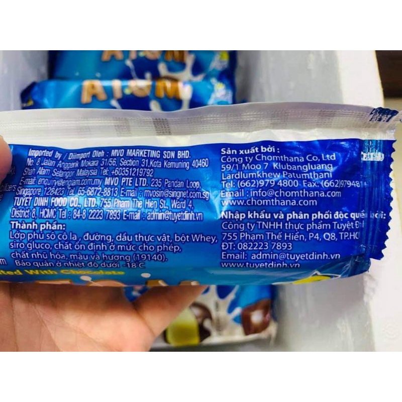 Kem Atom Cremo Vani Bọc Socola Thái Lan 4 viên x 15g