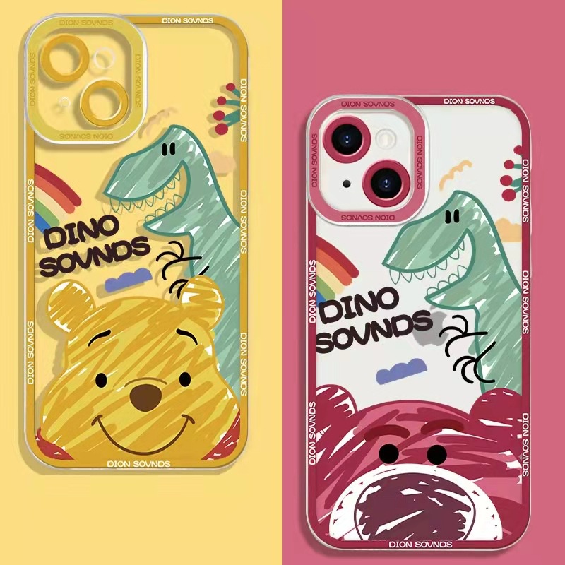 Ốp lưng IPhone lỗ viền Camera Gấu khủng long 6plus/6s/6splus/7/7plus/8/8plus/x/xr/xs/11/12/13/pro/max/plus/promax TLV28