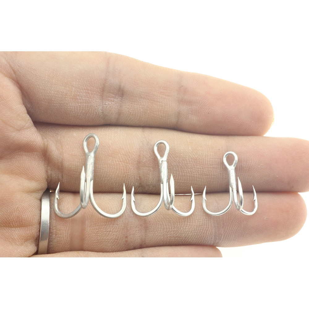 WHALE Hộp 10 Móc Câu Cá Hình Cá Voi Cỡ 3x 4 # 6 # 8 #